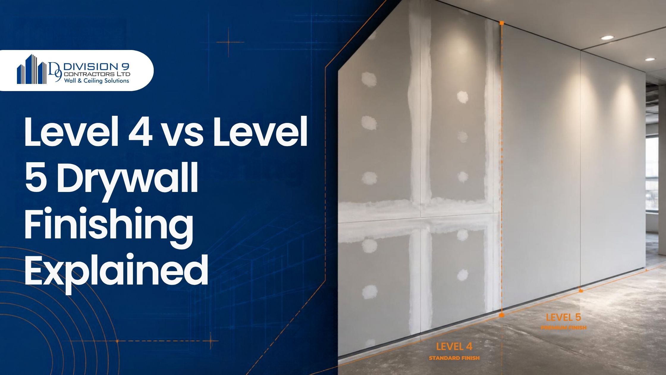 level 4 vs level 5 drywall finishing explained